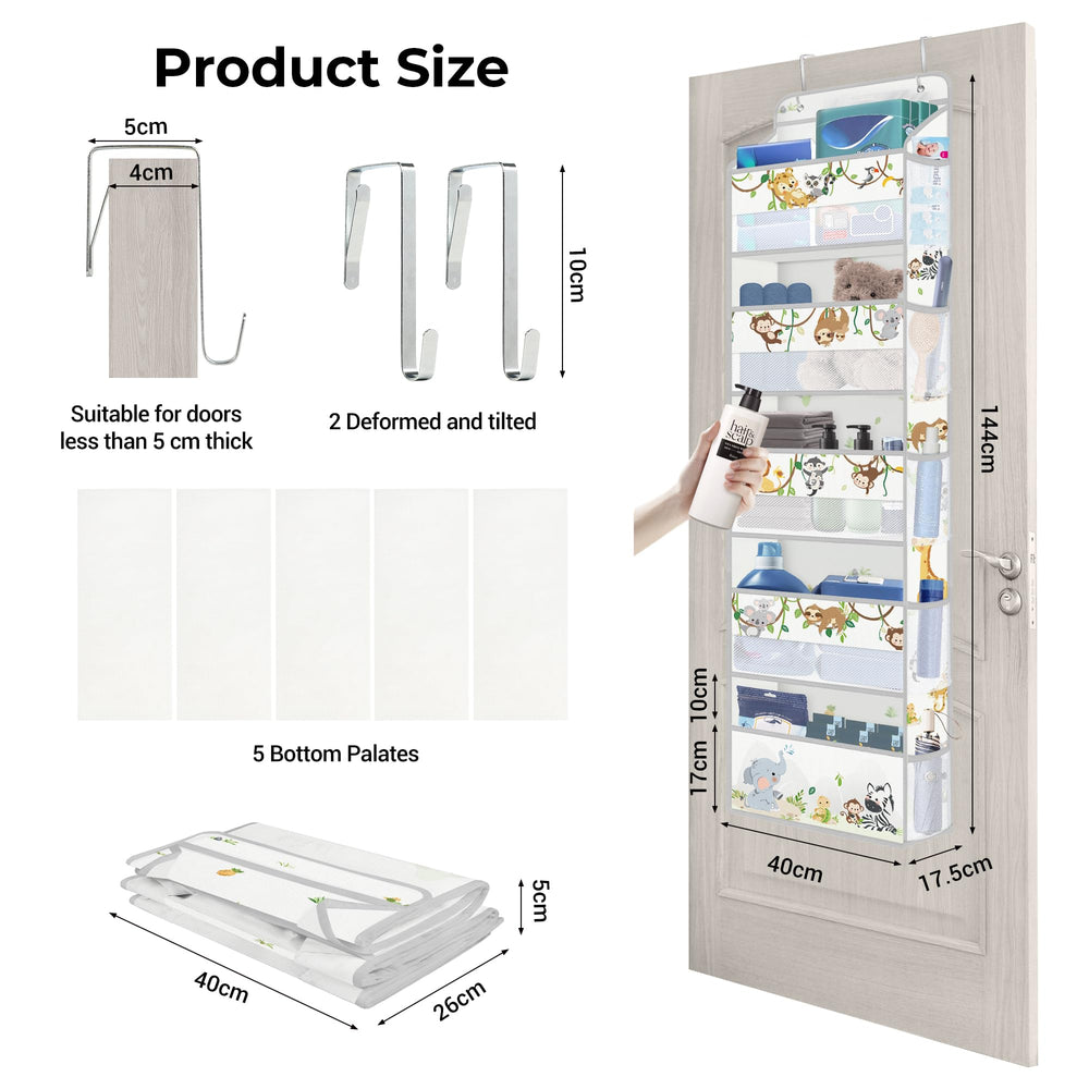 Clastyle Elephant Lion organizer highlights five pockets for small items like brushes and wipes.