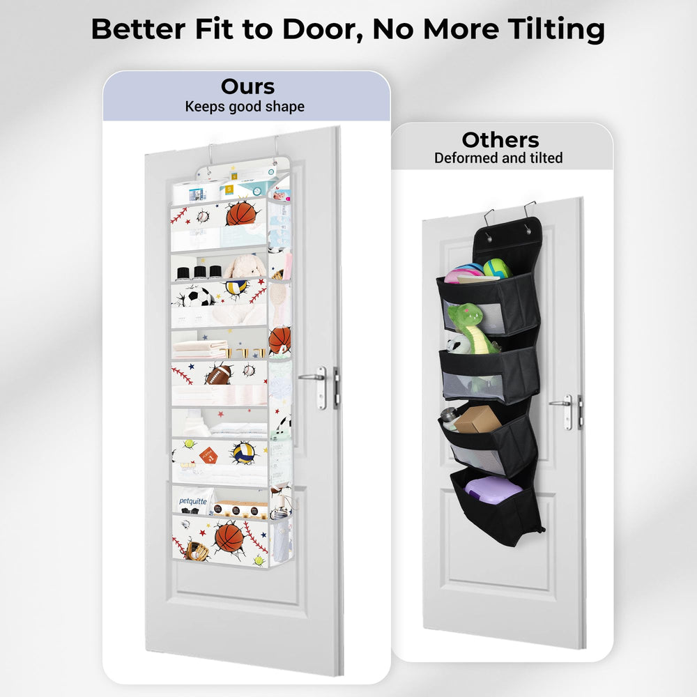 Clastyle extensible hook protects doors from scratches during use.