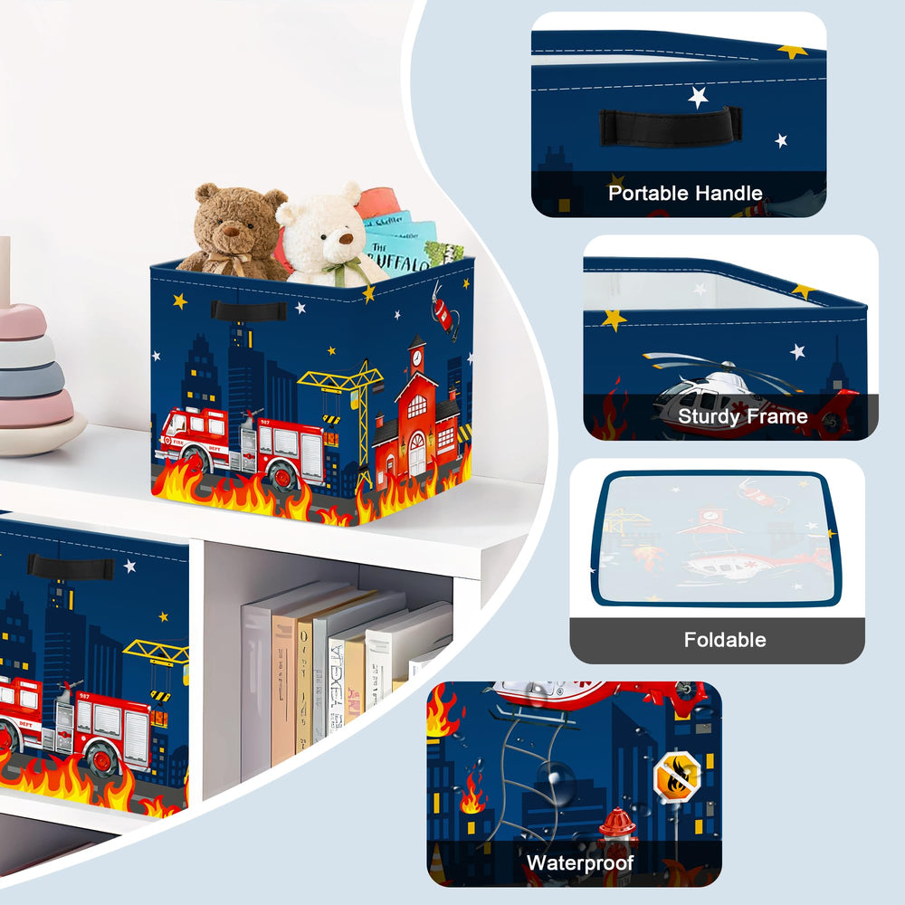 Clastyle foldable storage bin stands independently for versatile placement.