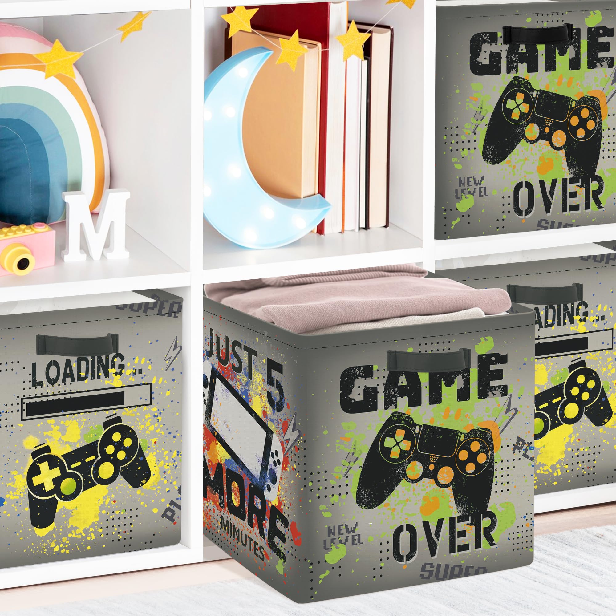Clastyle foldable storage box with soft sides for kids
