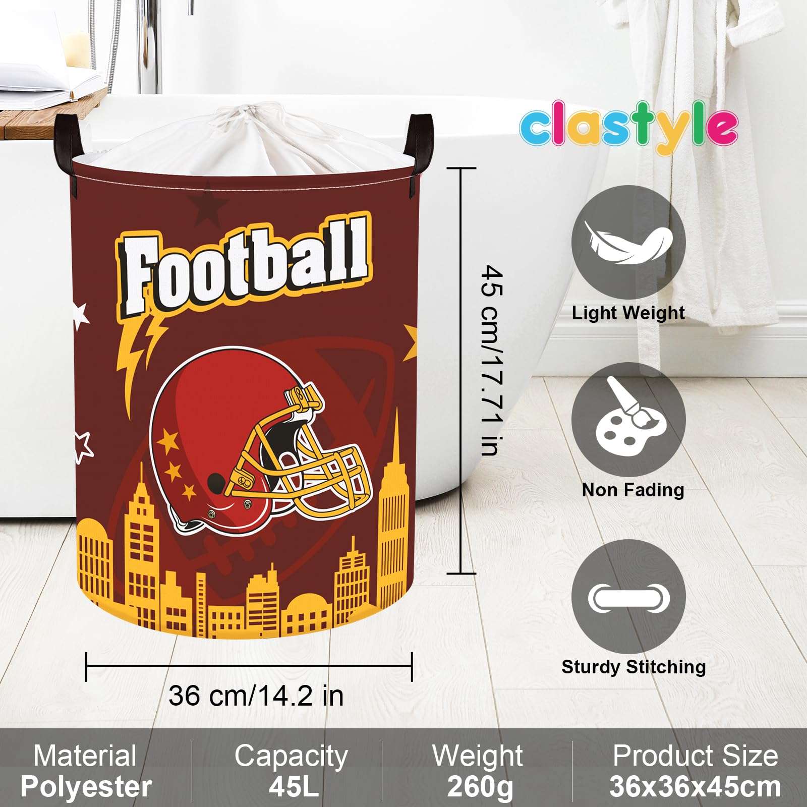 Clastyle Foldable Comic Hero Bin folded and opened to show portability and compact storage.
