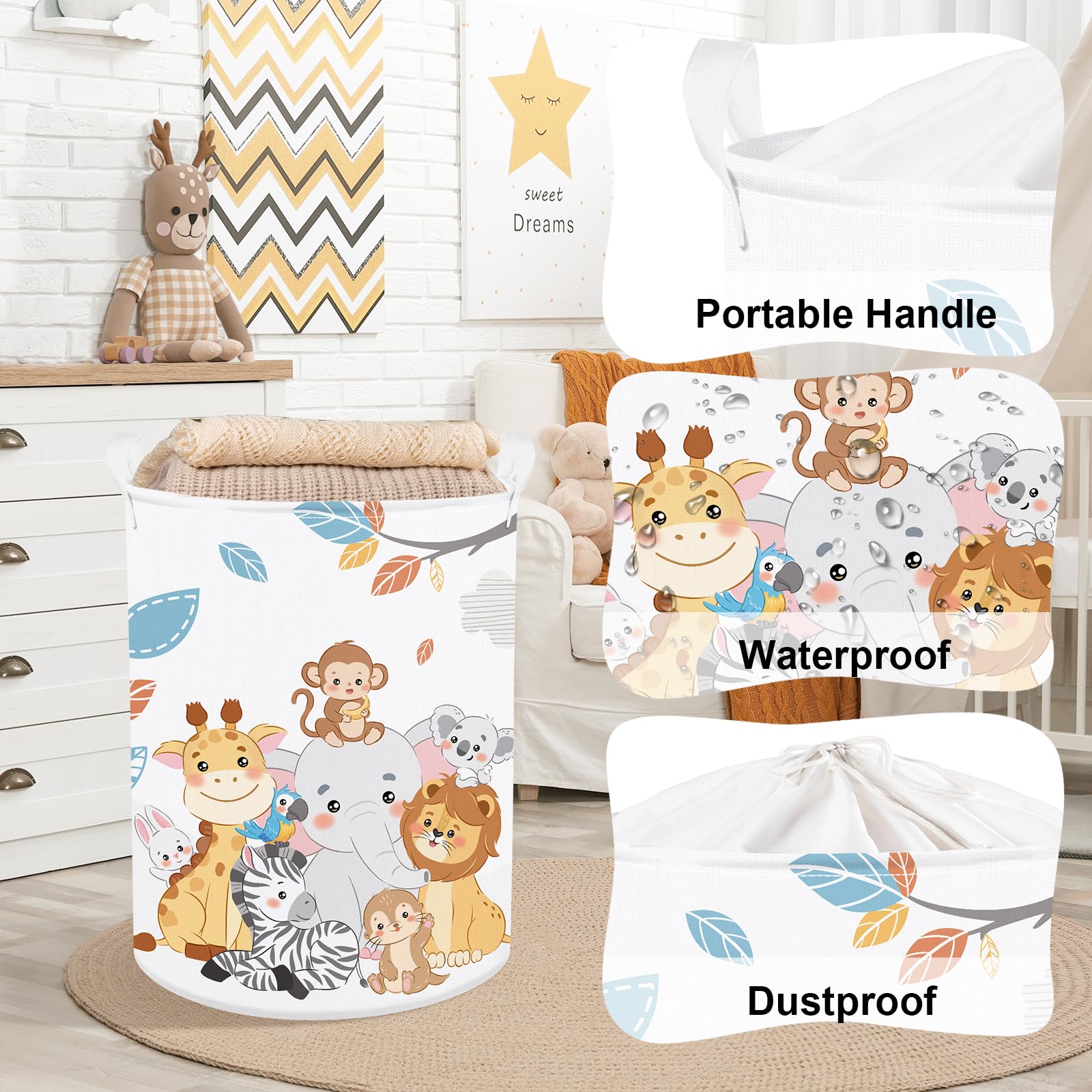 Clastyle foldable toy bin saves space in a nursery.