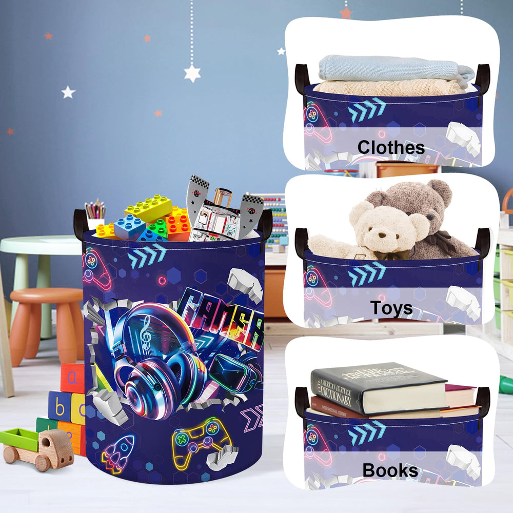 Clastyle Foldable Toy Organizer Bin collapses for simple storage solutions.