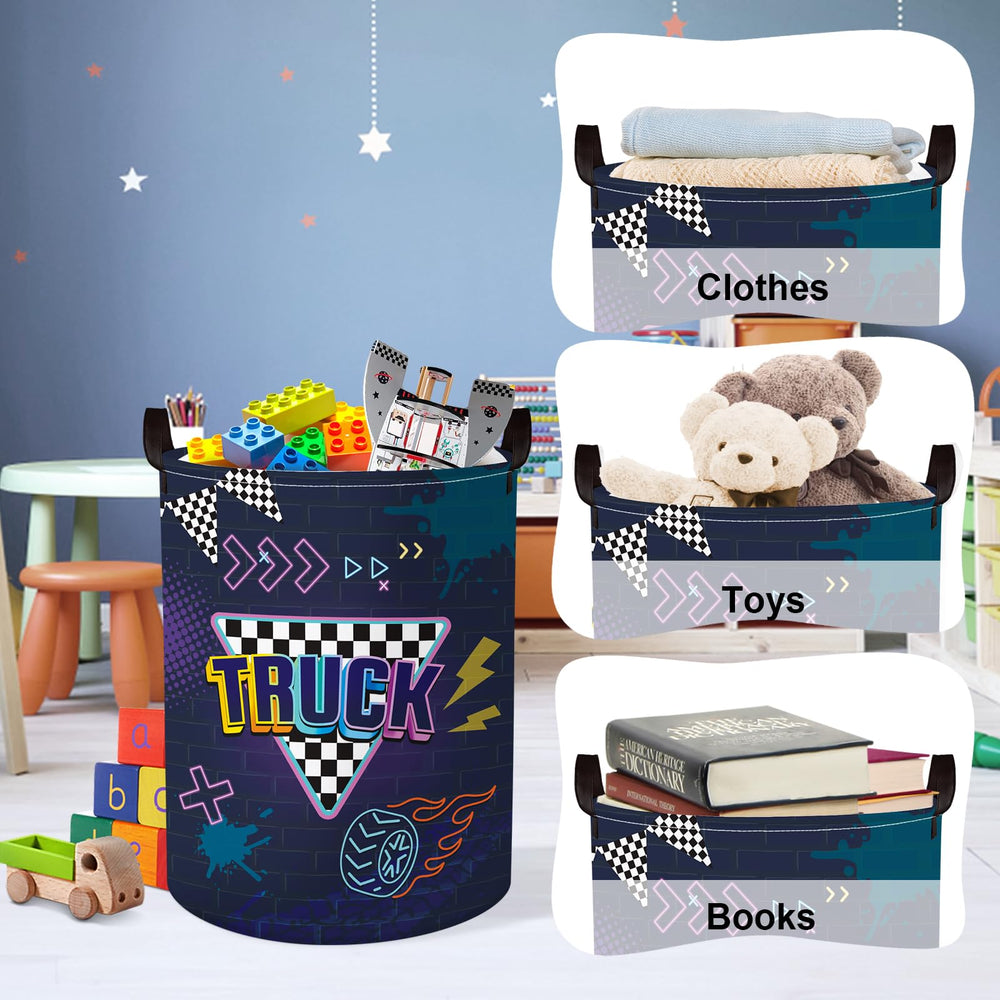 Clastyle Foldable Toy Organizer Bin saves space and portability.