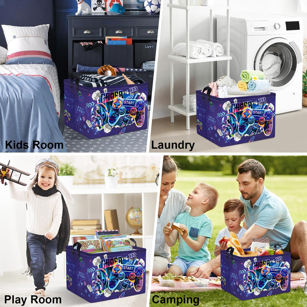 Clastyle Handles and metal frame support toys and laundry.