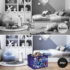 Clastyle Kid Toy Bin with collapsible design saves space after playtime.