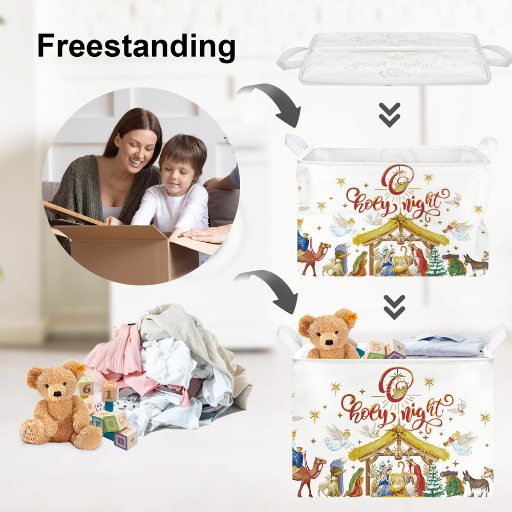 Clastyle large Christmas storage bin with 36 L capacity for clutter free living.
