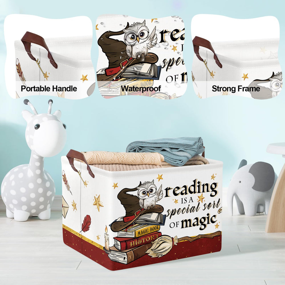 Clastyle Magic Nursery Decor basket collapsible design for easy storage in small spaces.