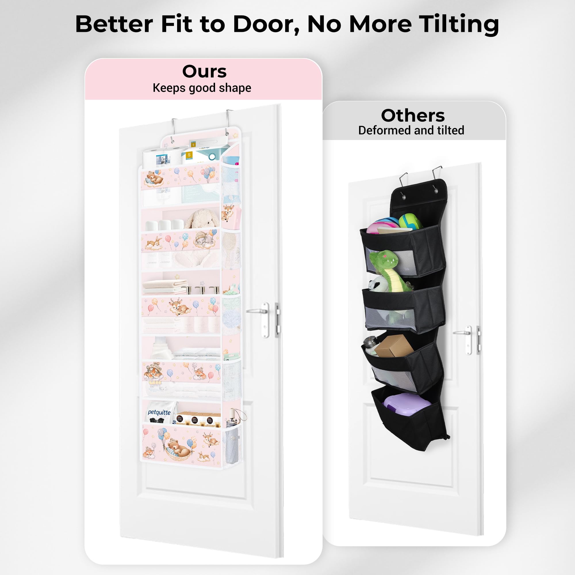 Clastyle Mesh pockets keep small items like brushes neatly organized.