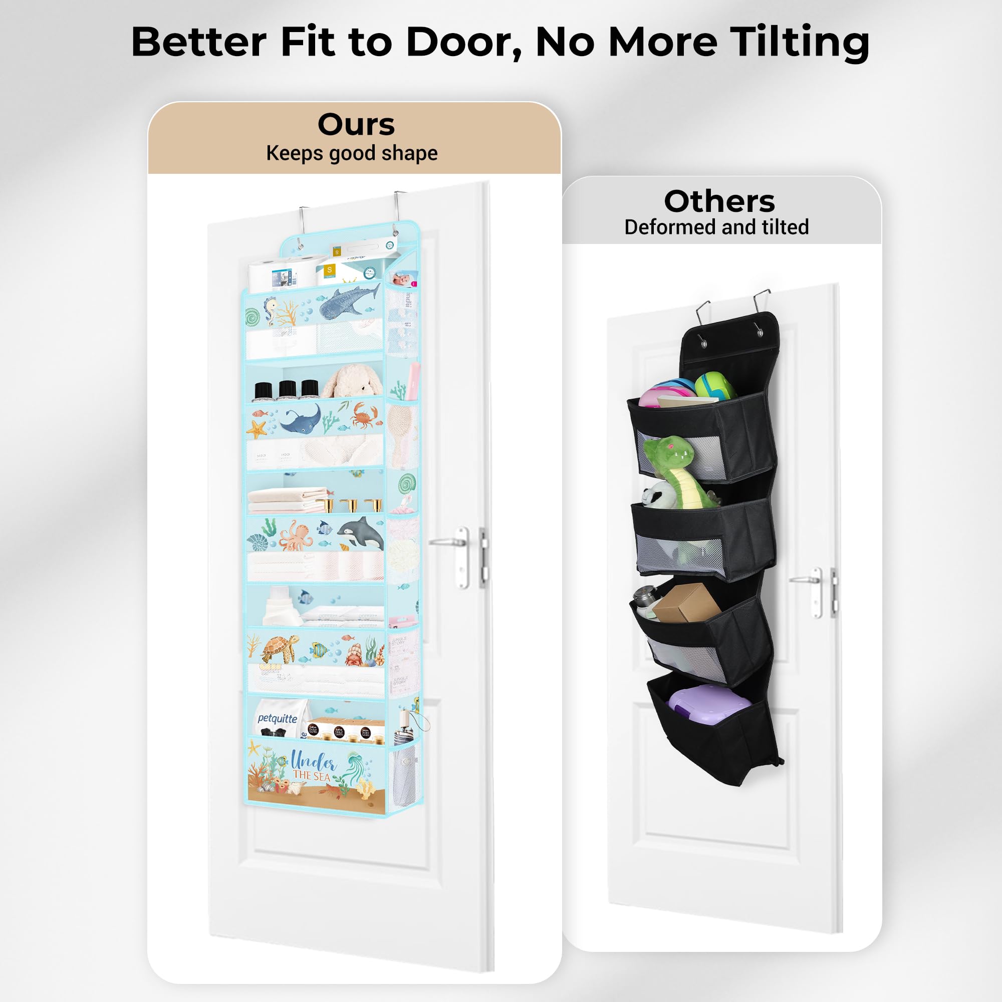 Clastyle Ocean Animals thick non-woven fabric for durable storage.