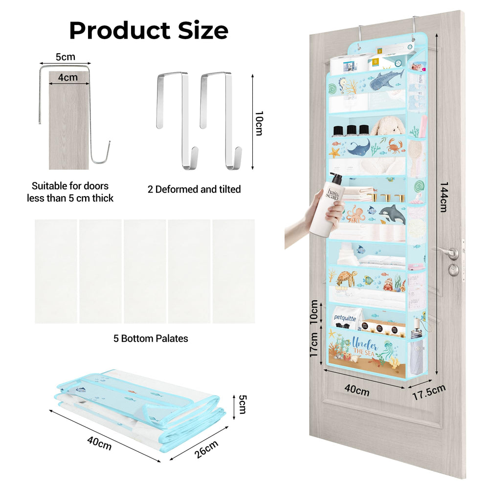 Clastyle Ocean Animals holds diapers and wipes in a nursery setup.