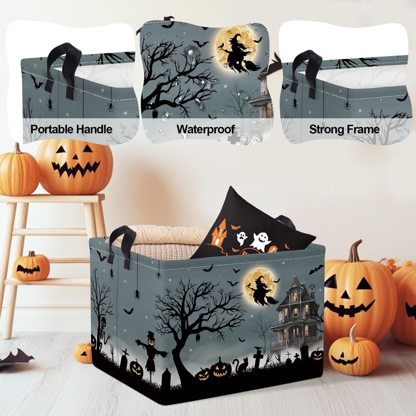 Clastyle outdoor boo basket ready for candy collection