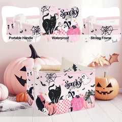 Clastyle pink Halloween spooky basket clothes storage keeps laundry organized