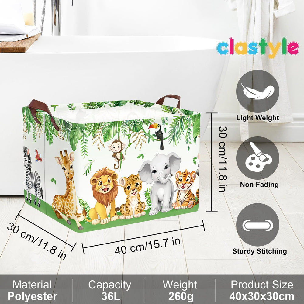 Clastyle safari basket is collapsible for compact storage.