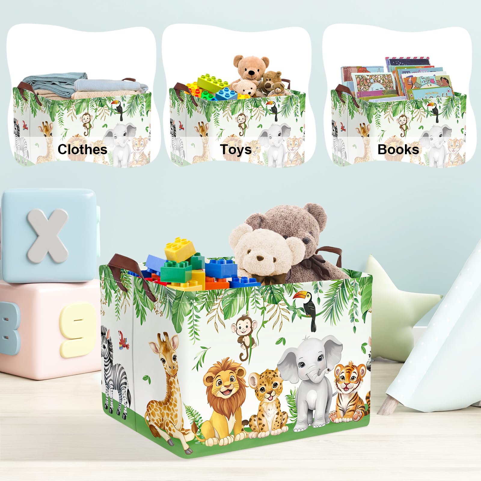 Clastyle Safari basket with waterproof coating for easy cleaning.
