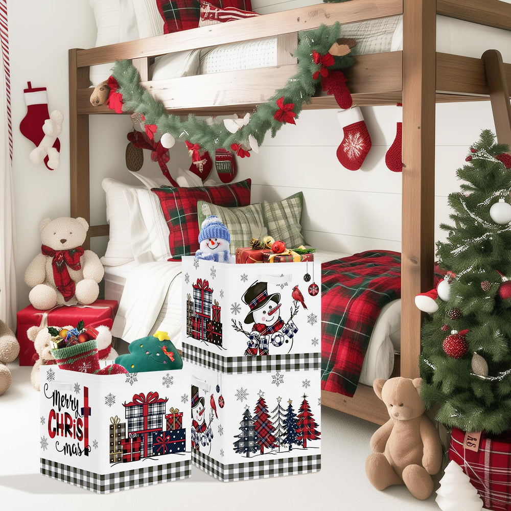 Clastyle snowflake-pattern bin adds seasonal charm and organization.