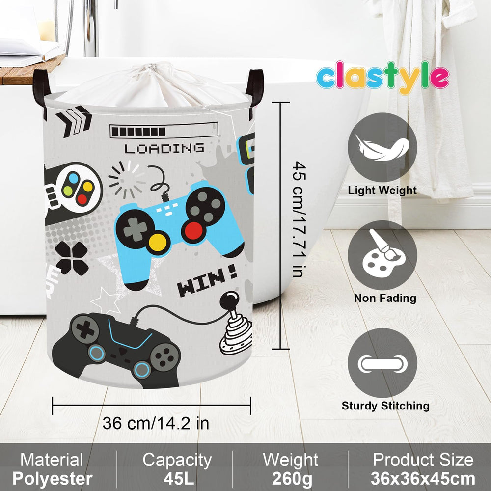 Clastyle Soft sided bin folds flat for compact, convenient storage
