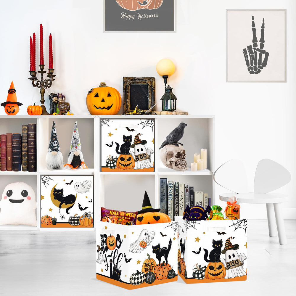 Clastyle Spooky Halloween bat design cube adds festive storage for books.
