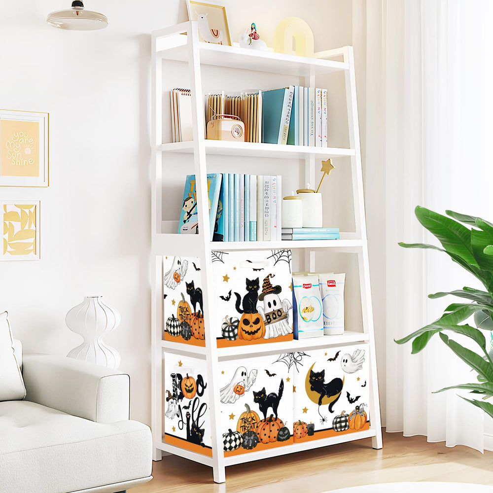 Clastyle Spooky Halloween black cat design cube fits Kallax shelves.