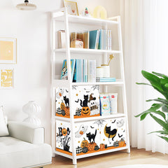 Clastyle Spooky Halloween black cat design cube fits Kallax shelves.