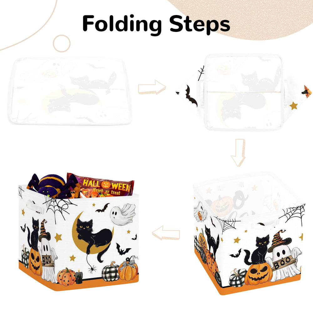 Clastyle Spooky Halloween cube on a shelf shows versatile toy organization.