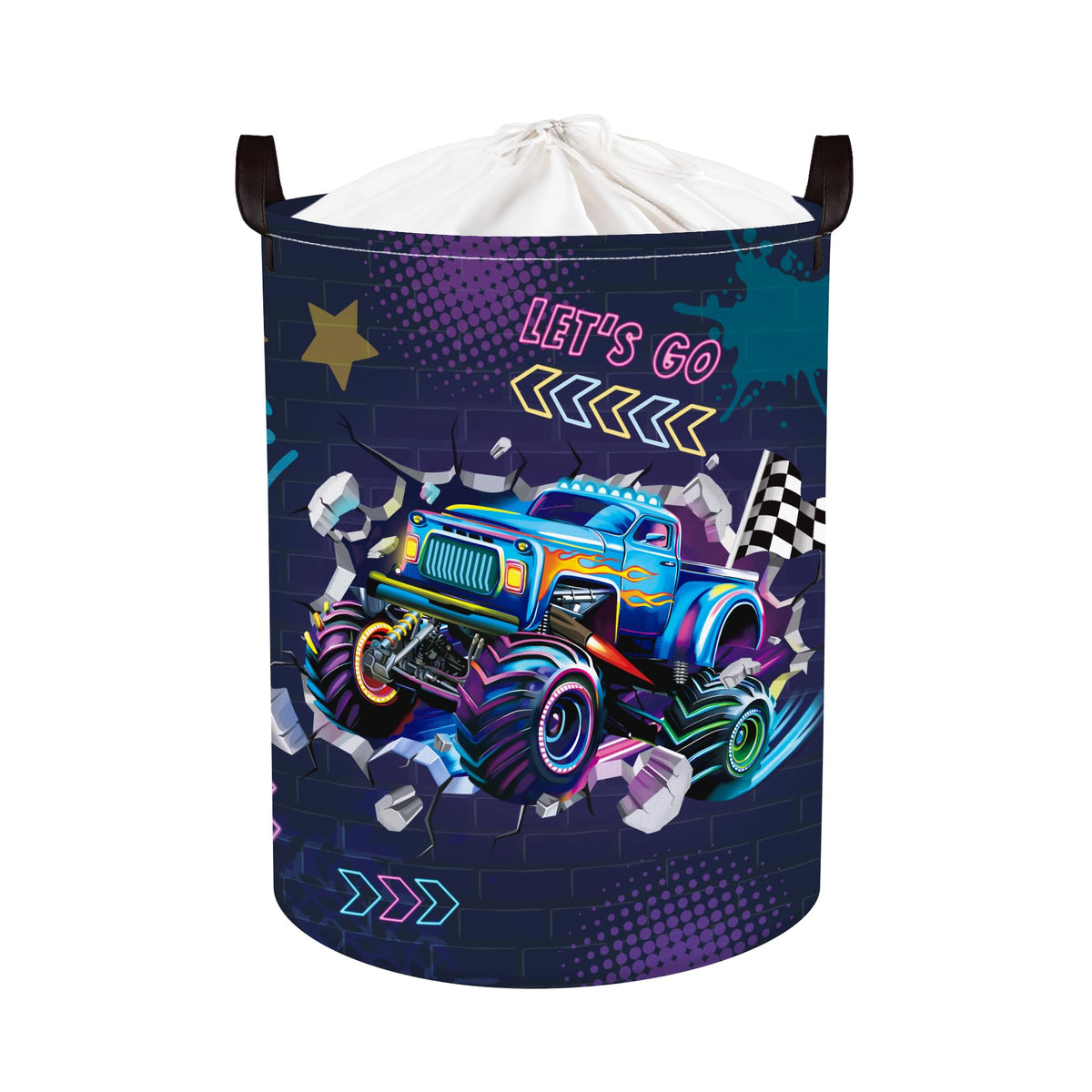 Clastyle Sport 3D Racing Car Basket for organized toy storage.