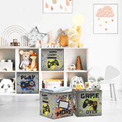 Clastyle three-piece cubes organize toys, books, and clothes