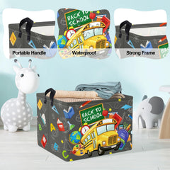 Clastyle toy bin gray simplifies toy cleanup after playtime.
