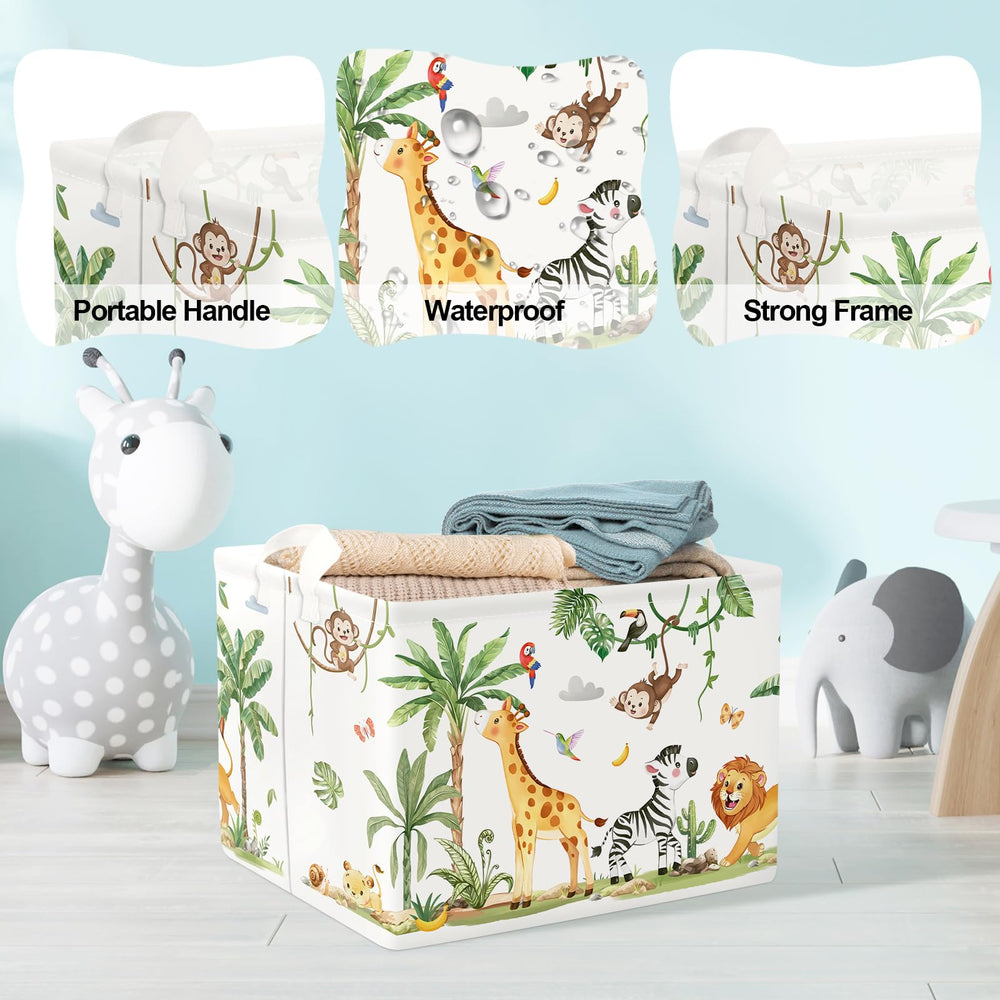 Clastyle Tropical Jungle Hamper collapsible structure for easy storage