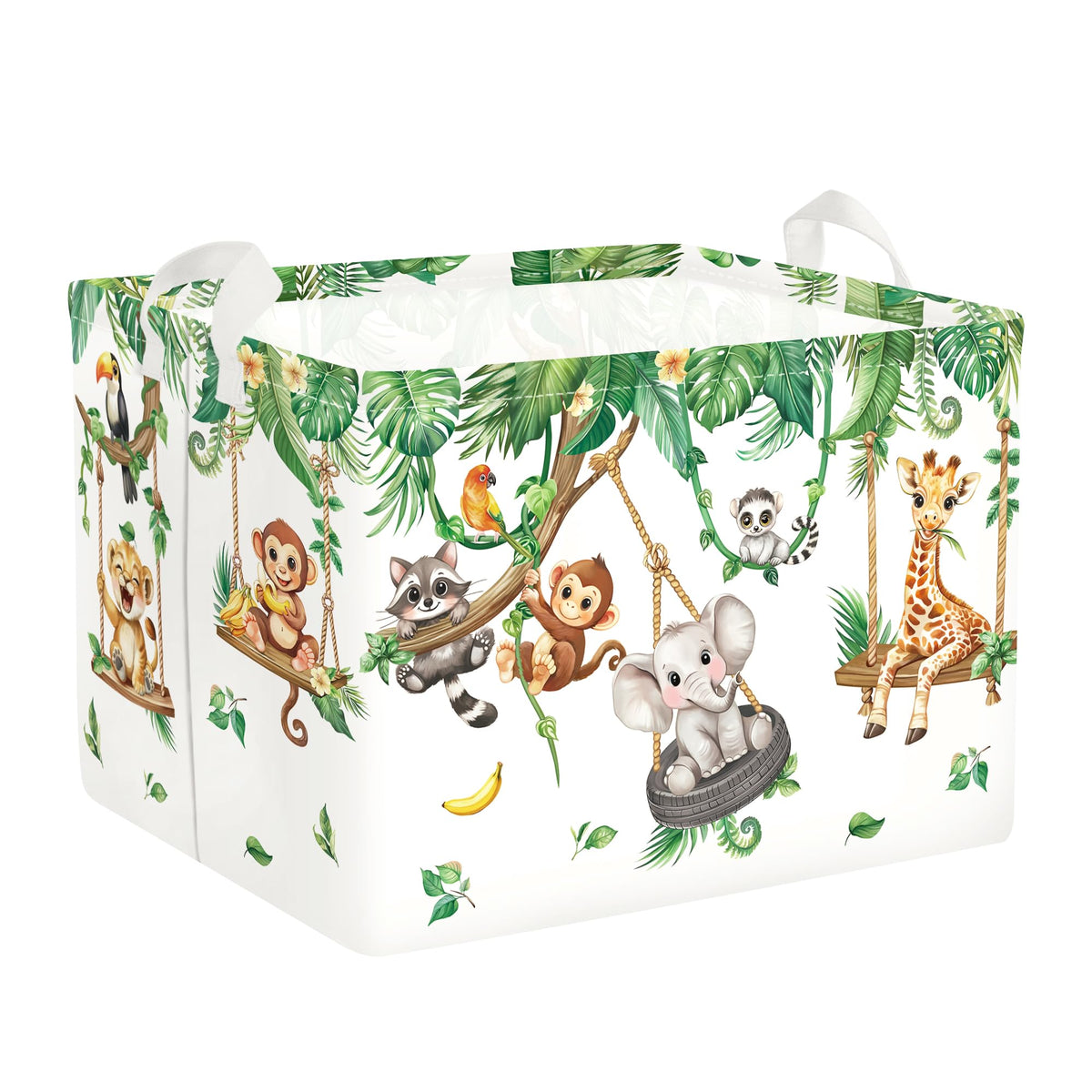 Clastyle Vine Animal giraffe design laundry hamper keeps toys and laundry organized