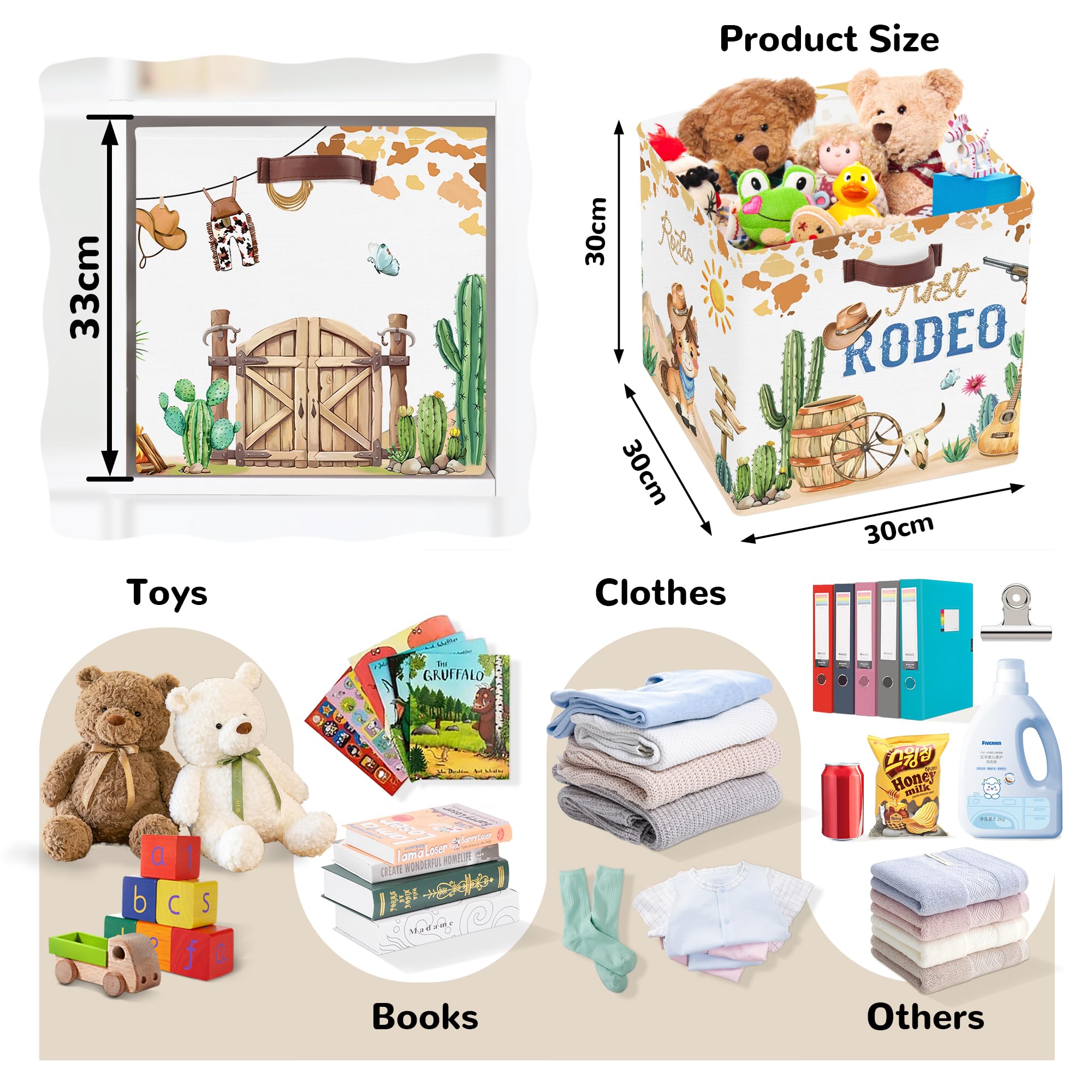 Clastyle cube fits standard shelves for tidy, accessible toy storage.