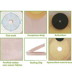 CLCMS drainage pouch adhesive removes without skin residue.