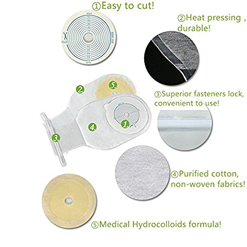 CLCMS ostomy bag featuring odor-lock for compact care