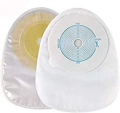 CLCMS disposable one-piece ostomy bag with closed design for discreet wear and secure seal.
