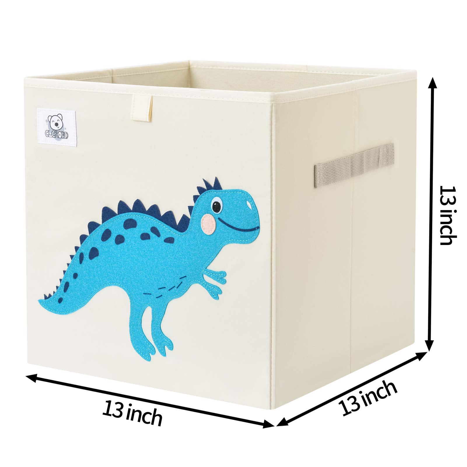 CLCROBD Animal theme felt applique bin adds fun storage for kids.