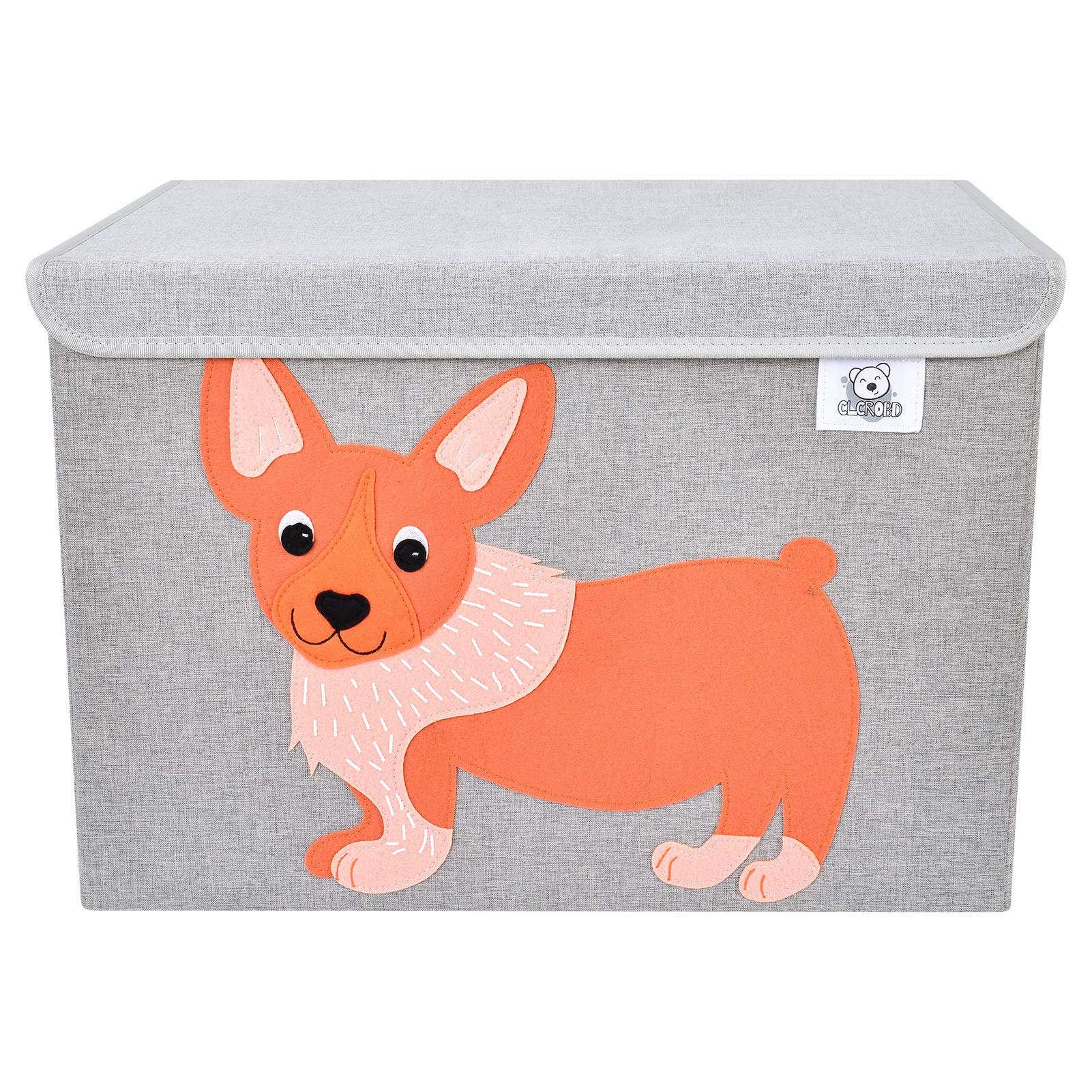 CLCROBD animal theme felt applique enhances nursery decor while storing plush toys