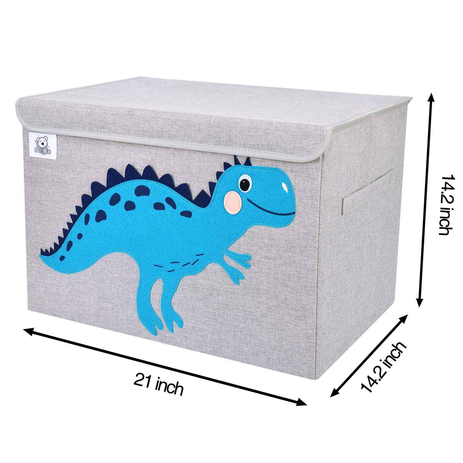 CLCROBD collapsible toy box with bottom folds flat for travel.