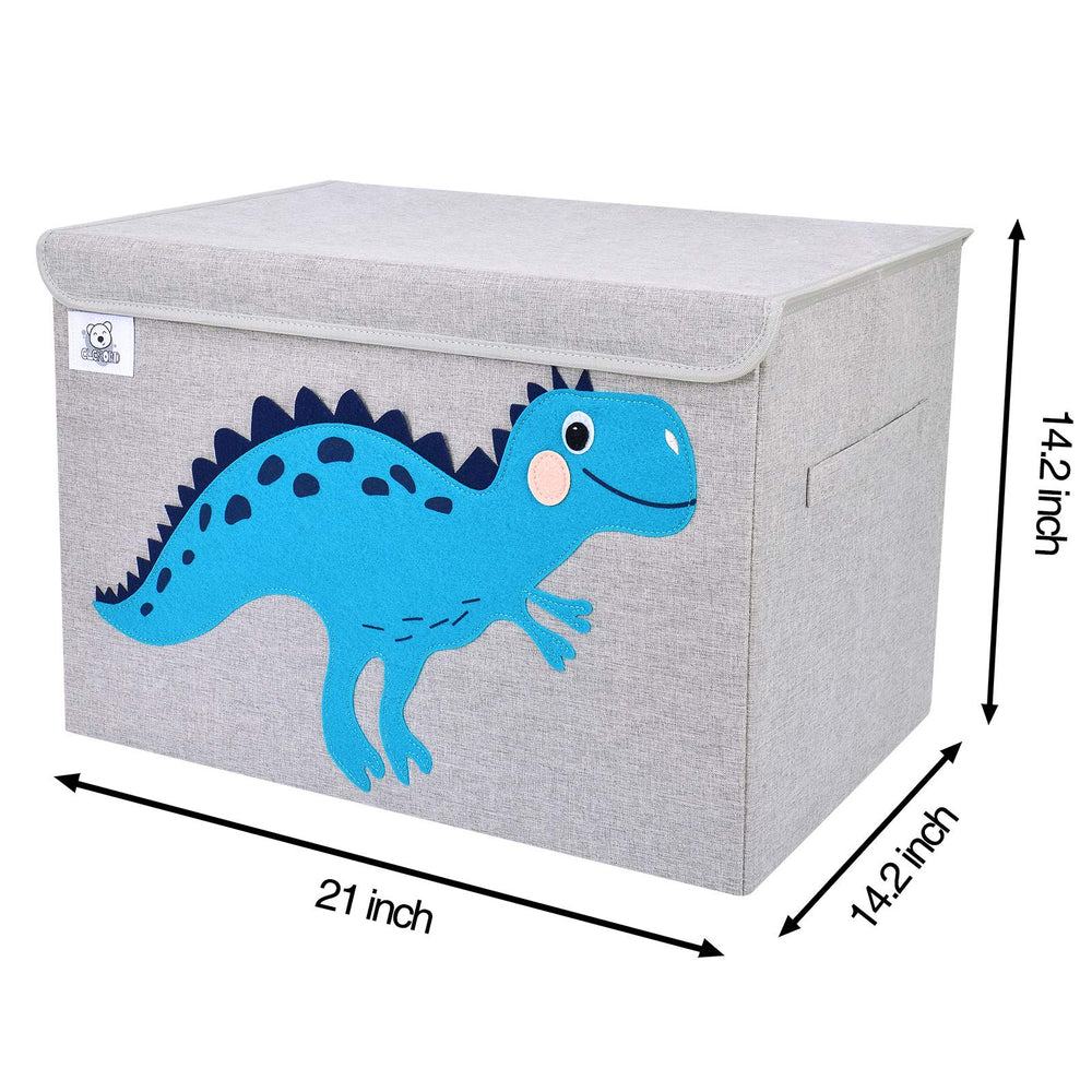 CLCROBD collapsible toy box with bottom folds flat for travel.