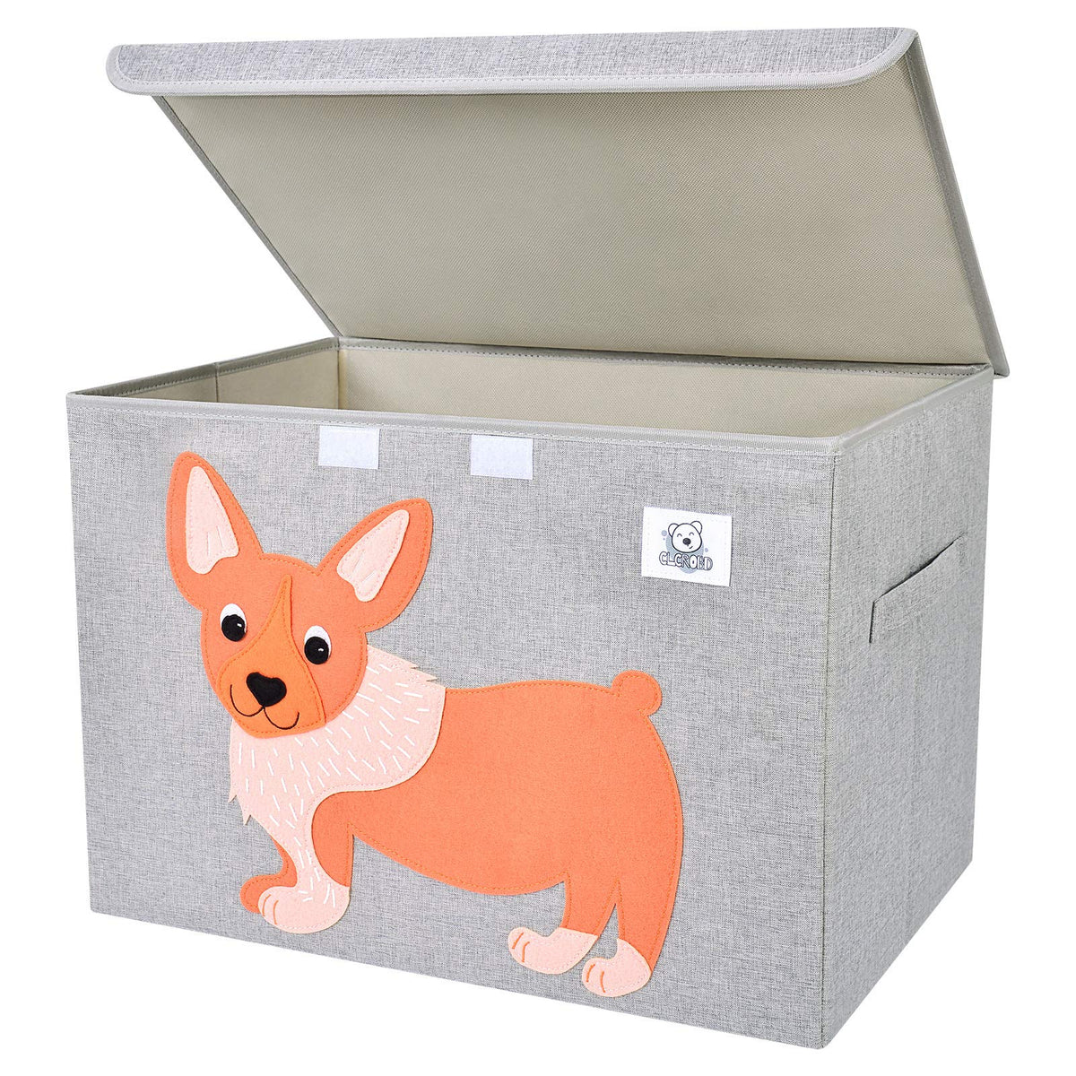 CLCROBD foldable large toy chest with lid keeps toys organized and accessible