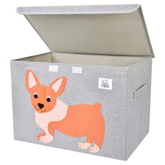 CLCROBD foldable large toy chest with lid keeps toys organized and accessible