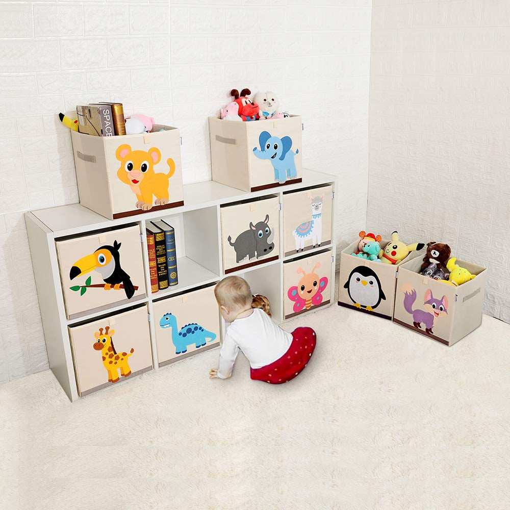 CLCROBD penguin cube bin with handles eases moving between rooms