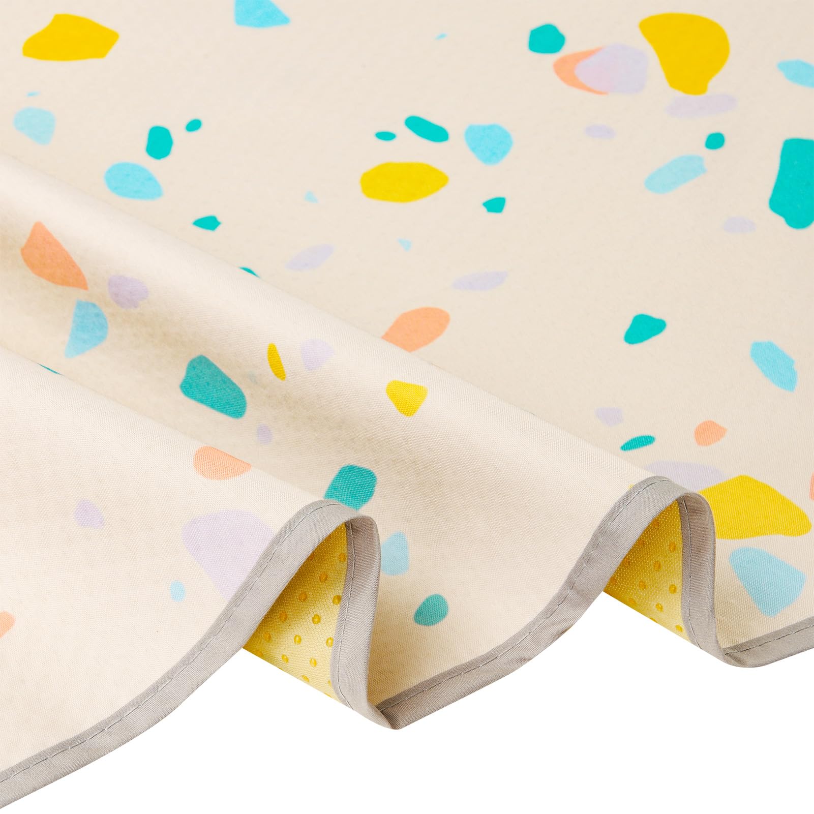 CLCROBD splat mat folds compactly for travel.