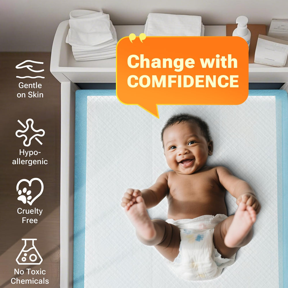 Clean Spaces bed pad provides 30x36 inch coverage for adults and pets.