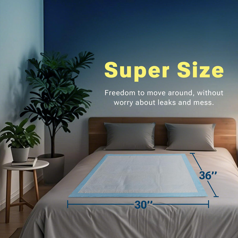 Clean Spaces bed pad uses wood pulp core to keep surfaces fresh and odor-free.