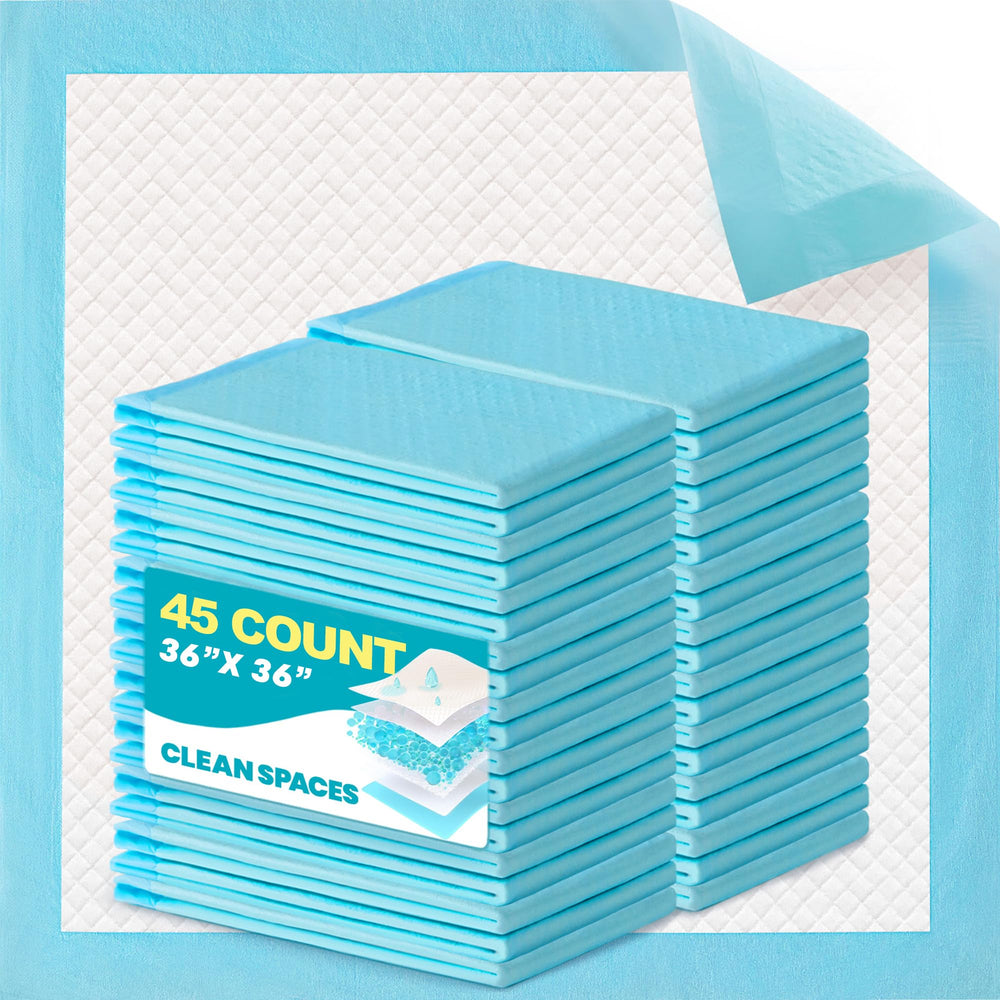 Clean Spaces bed pad shows ultra-absorbent core for quick moisture absorption