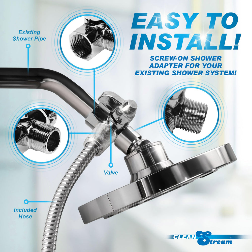 Cleanstream dual nozzle set with 3.5-inch and 5-inch options for comfort.
