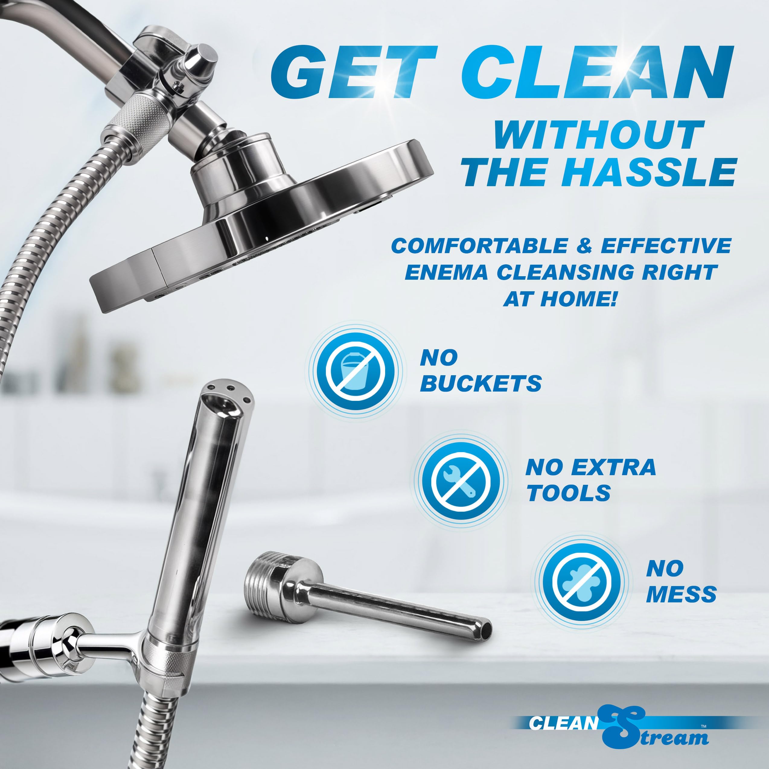 Durable metal construction designed for long-lasting personal care routines.