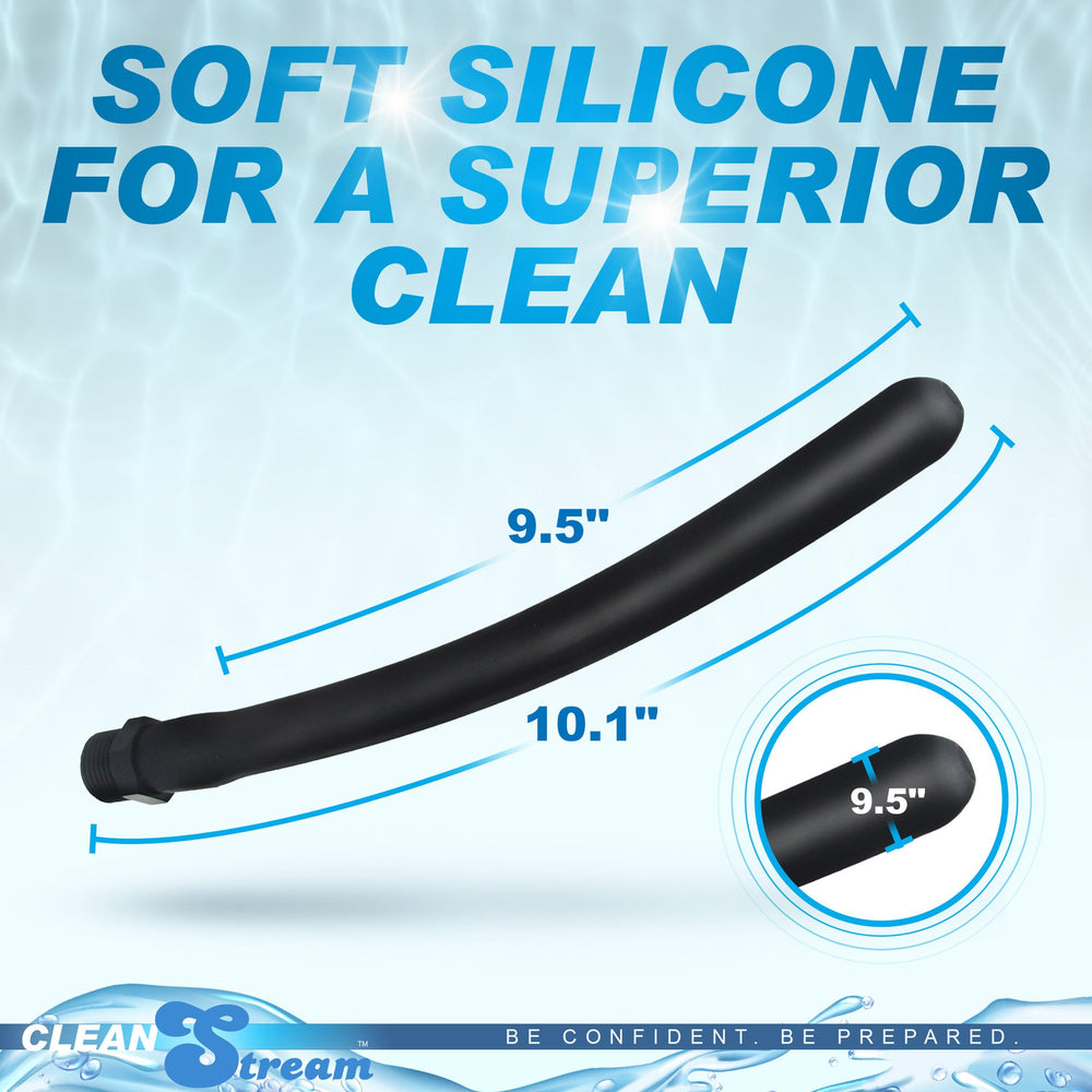 CleanStream Silicone Comfort Nozzle insertable length demonstrates controlled insertion.