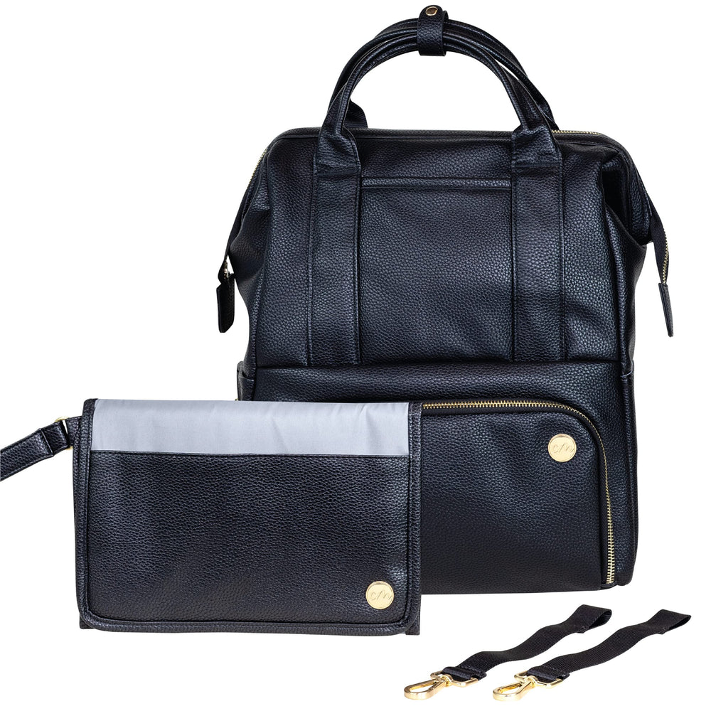 CleverMade Lily diaper backpack top compartment for quick access to essentials.
