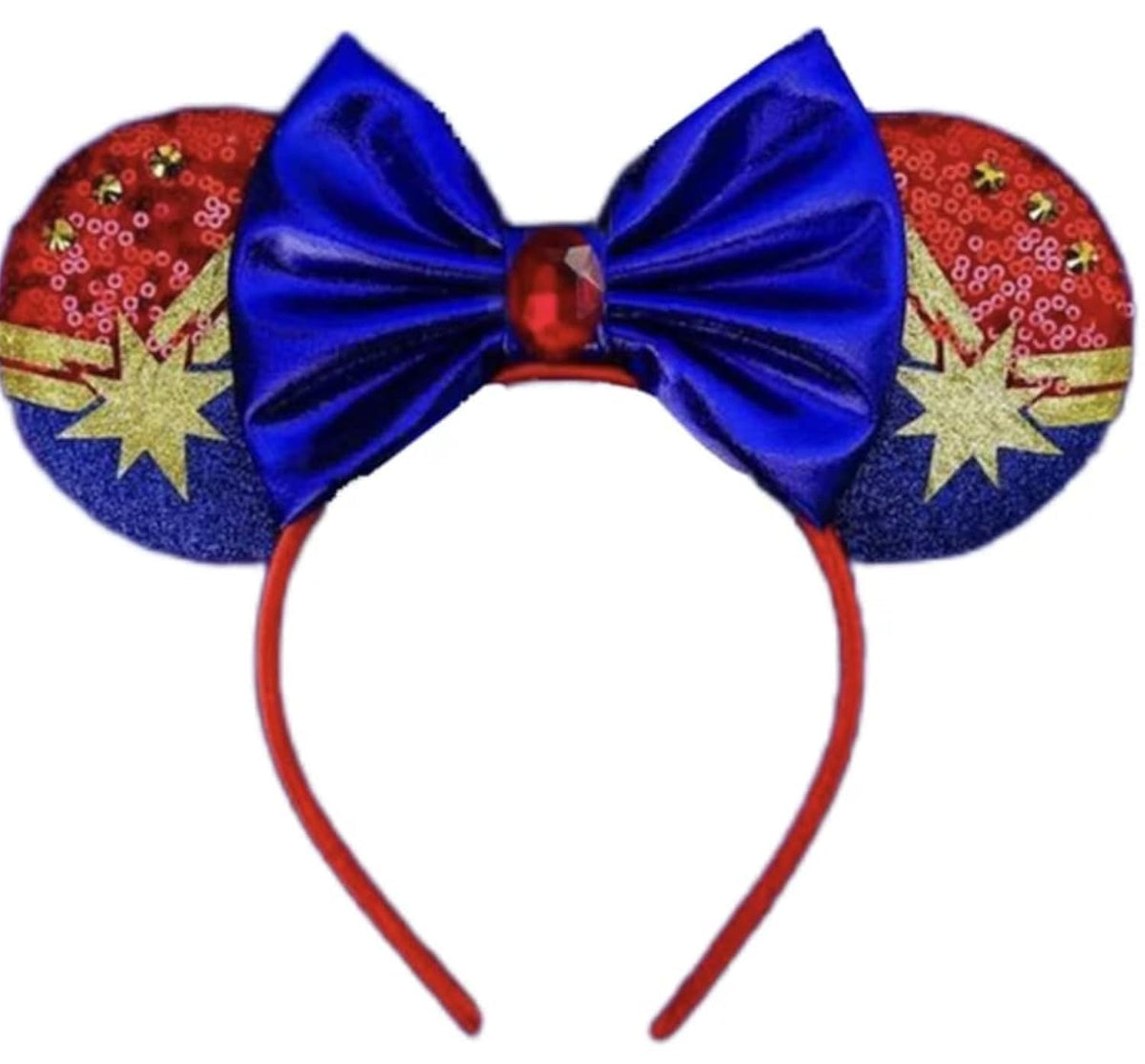 CLGIFT Princess Minnie Ears with purple sparkle are perfect for cosplay and photo moments.